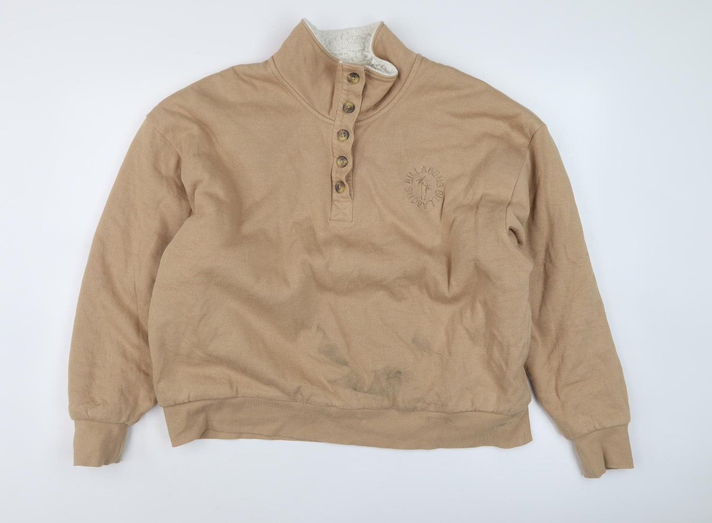 Billabong Men's Beige XL Henley Sweatshirt