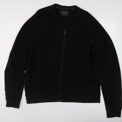River Island Men's Black Basic Jacket XL