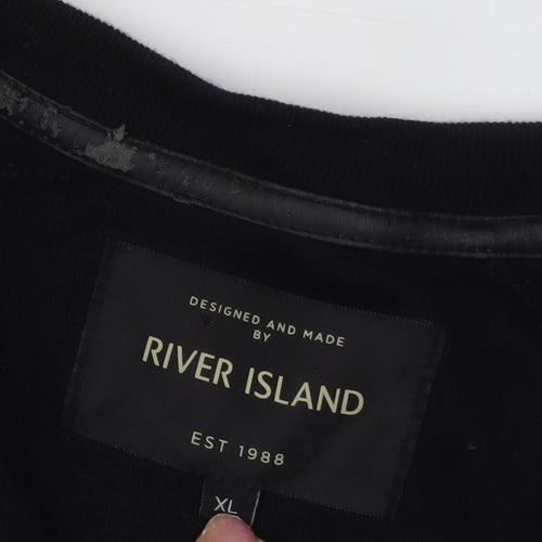 River Island Men's Black Basic Jacket XL