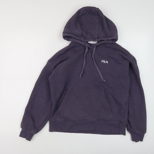 Fila Unisex Adults Purple Pullover Hoodie Size 8
