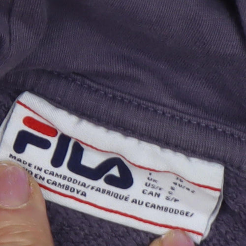 Fila Unisex Adults Purple Pullover Hoodie Size 8