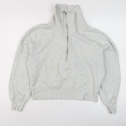 Abercrombie & Fitch Women's Grey Fleece Sweatshirt Size S