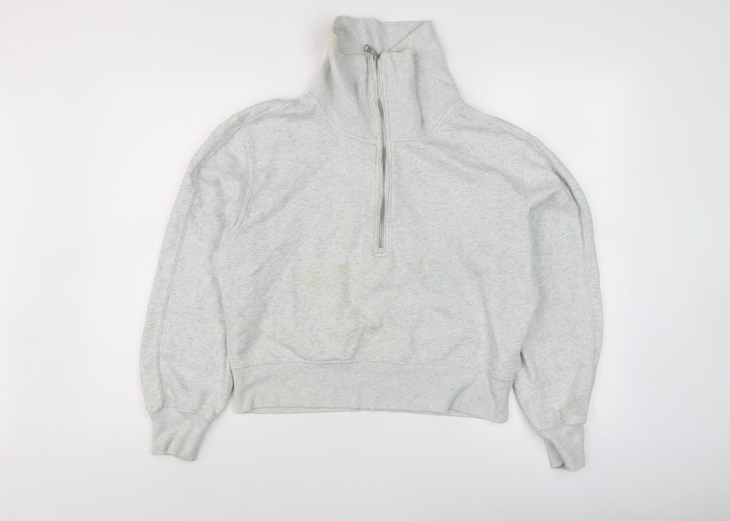 Abercrombie & Fitch Women's Grey Fleece Sweatshirt Size S