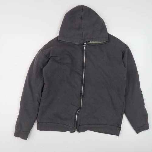 PrettyLittleThing Women's Black Full Zip Hoodie Size 8