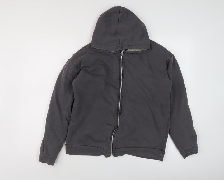 PrettyLittleThing Women's Black Full Zip Hoodie Size 8