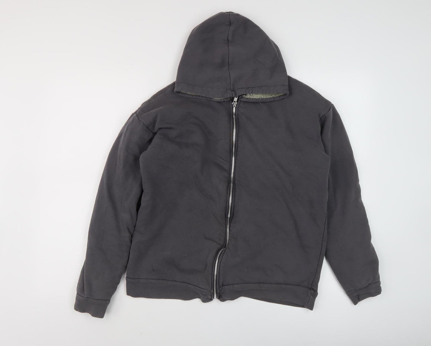 PrettyLittleThing Women's Black Full Zip Hoodie Size 8