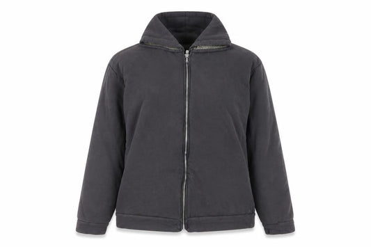 Front view of PRETTYLITTLETHING Women's Black Full Zip Hoodie, size 8