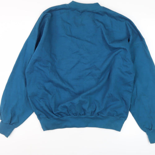Dash Unisex Adults Blue Pullover Sweatshirt Size 18