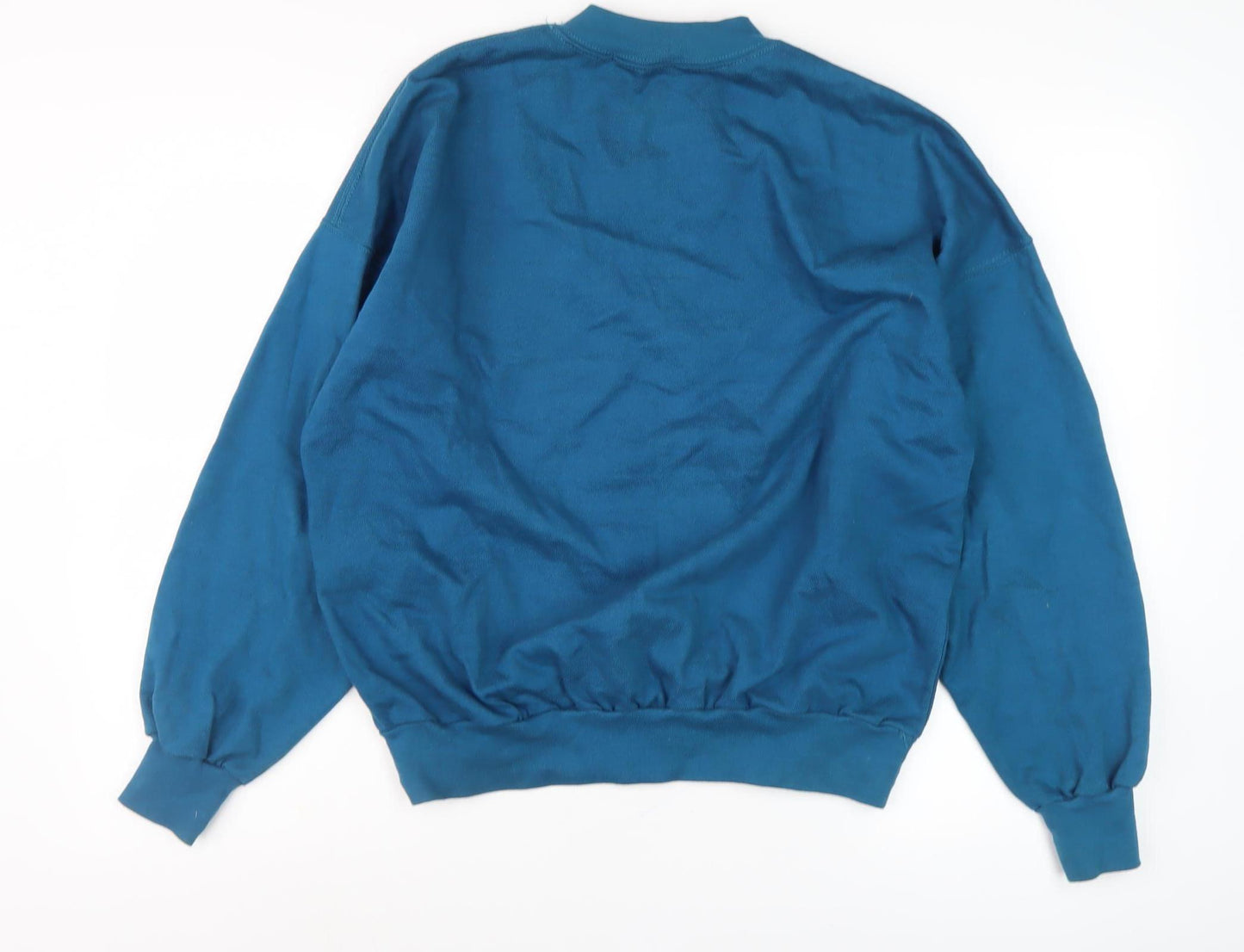 Dash Unisex Adults Blue Pullover Sweatshirt Size 18