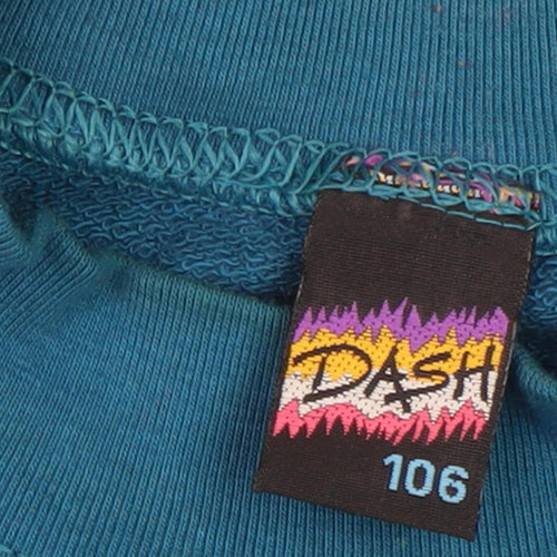 Dash Unisex Adults Blue Pullover Sweatshirt Size 18