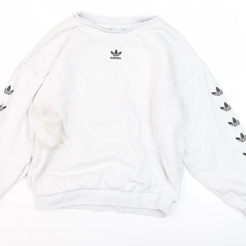 Adidas Women's White XS Pullover Sweatshirt