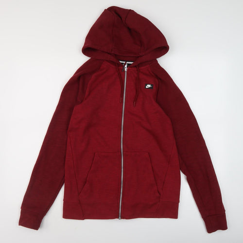 Nike Men's Red Full Zip Hoodie XS