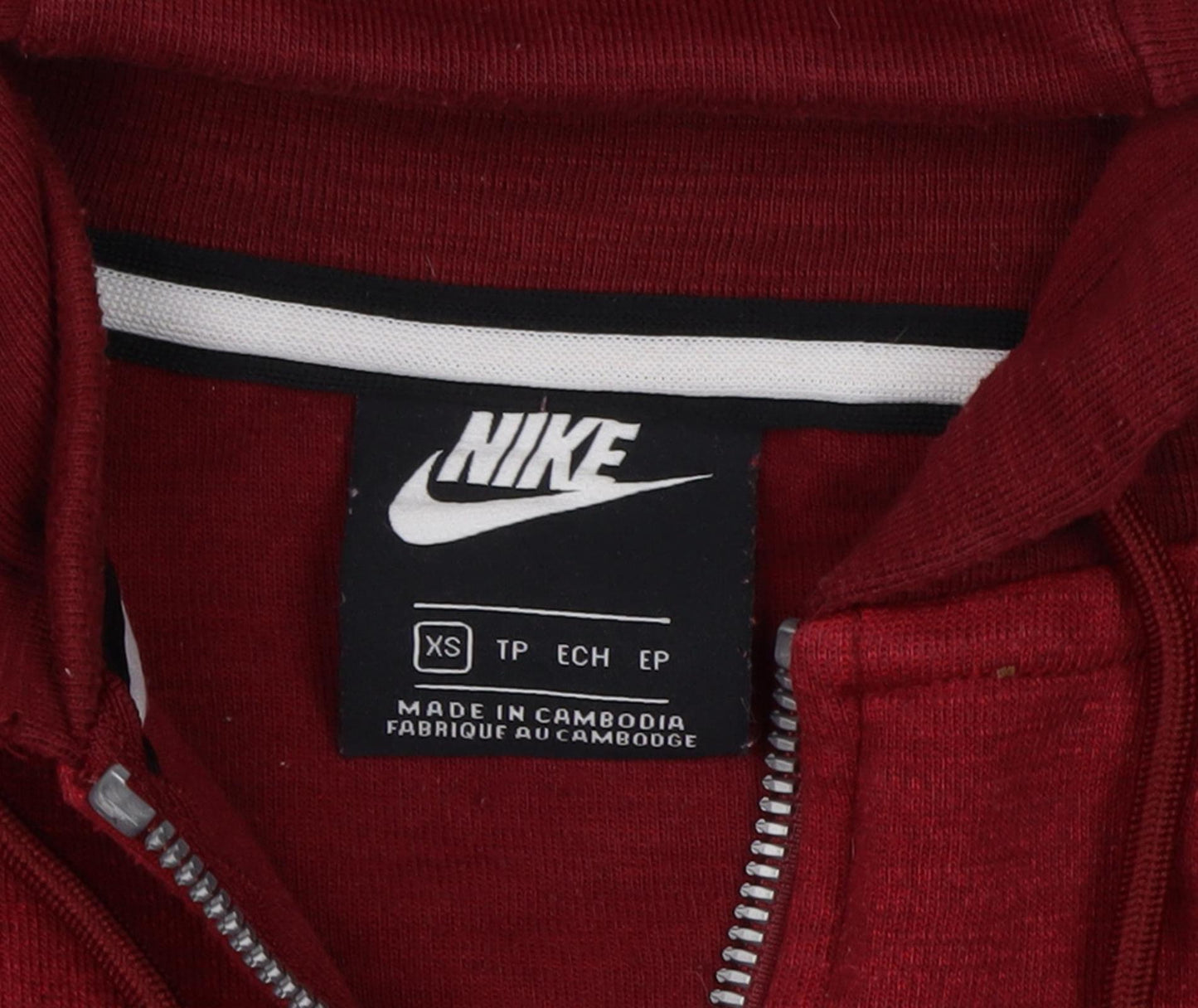 Nike Men's Red Full Zip Hoodie XS