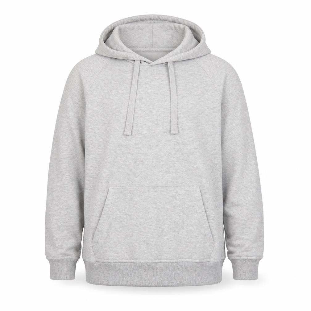 Front view of ASOS Men's Grey Pullover Hoodie, size S, Casual Wear