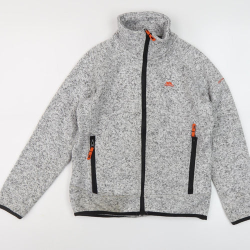 Trespass Boys Grey Fleece Jacket, Size 9-10 Years