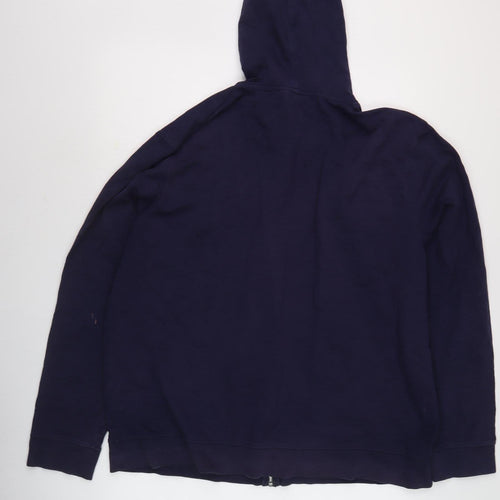 Next Men's Blue 2XL Full Zip Hoodie with Logo