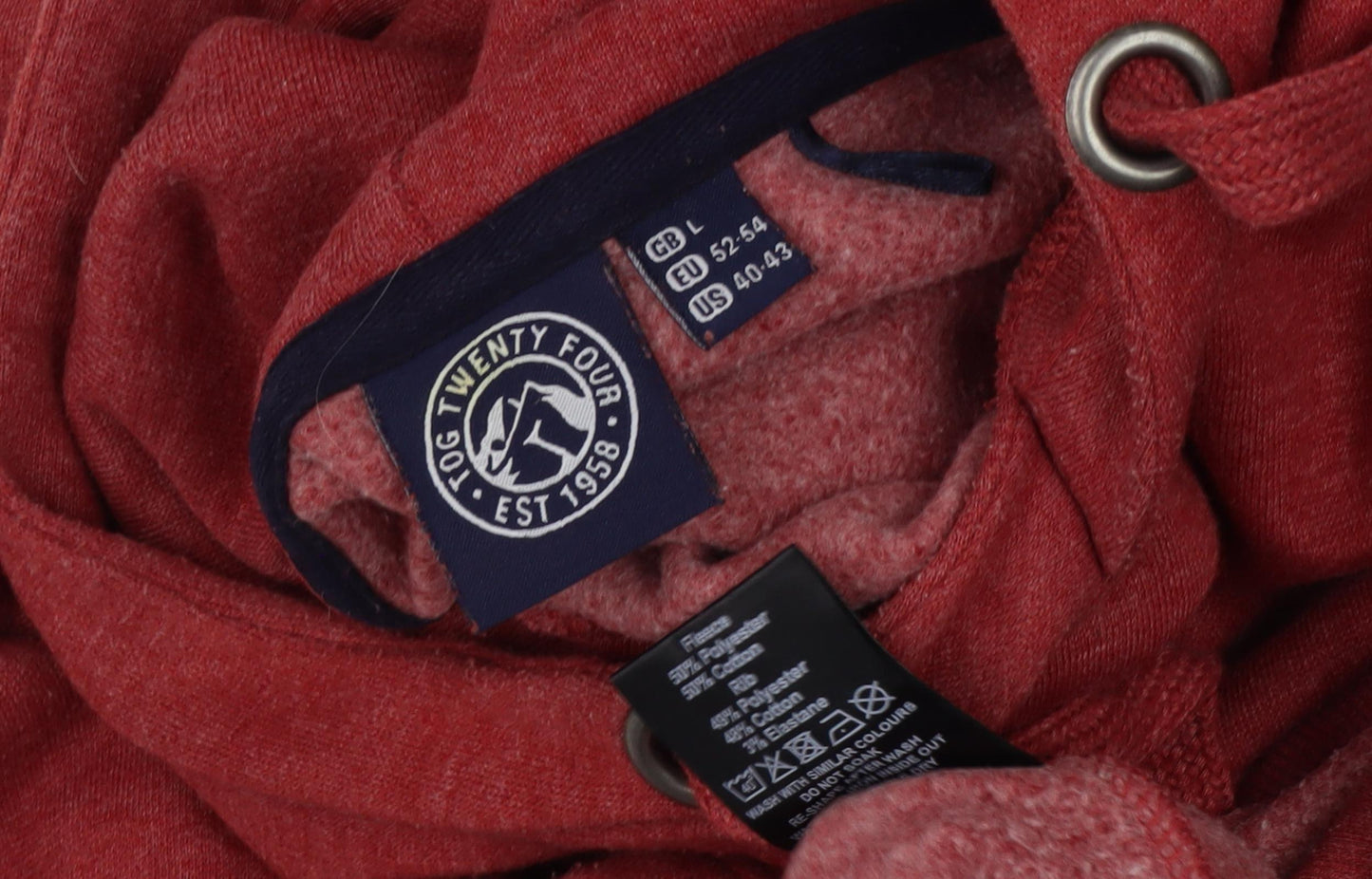 Tog 24 Men's Red Pullover Hoodie, L