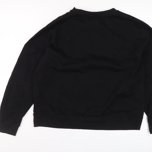 Vero Moda Women's Black Logo Pullover Sweatshirt Medium