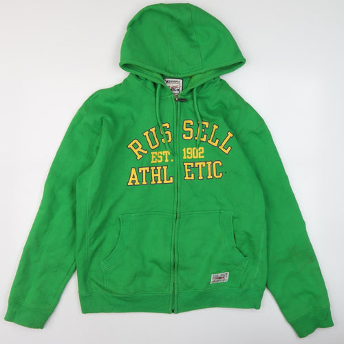 Russell Athletic Men's Green 2XL Full Zip Hoodie