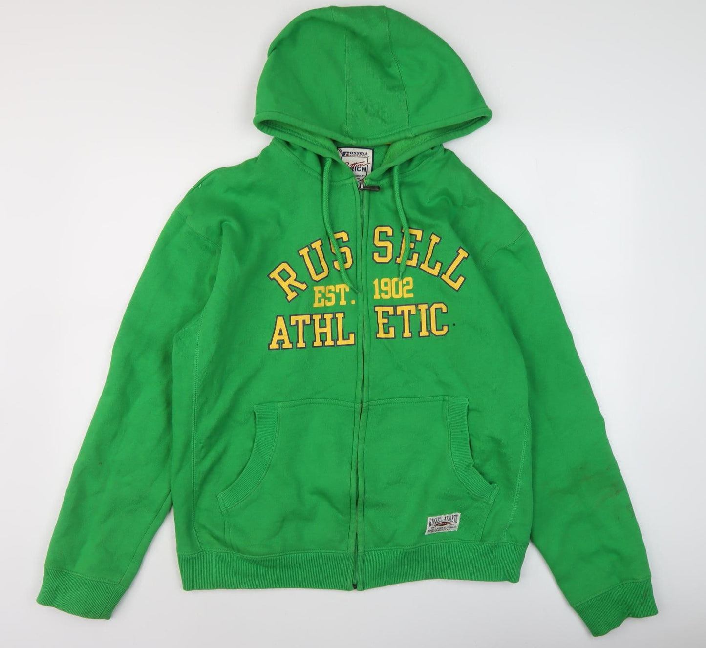 Russell Athletic Men's Green 2XL Full Zip Hoodie