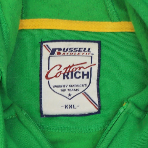 Russell Athletic Men's Green 2XL Full Zip Hoodie