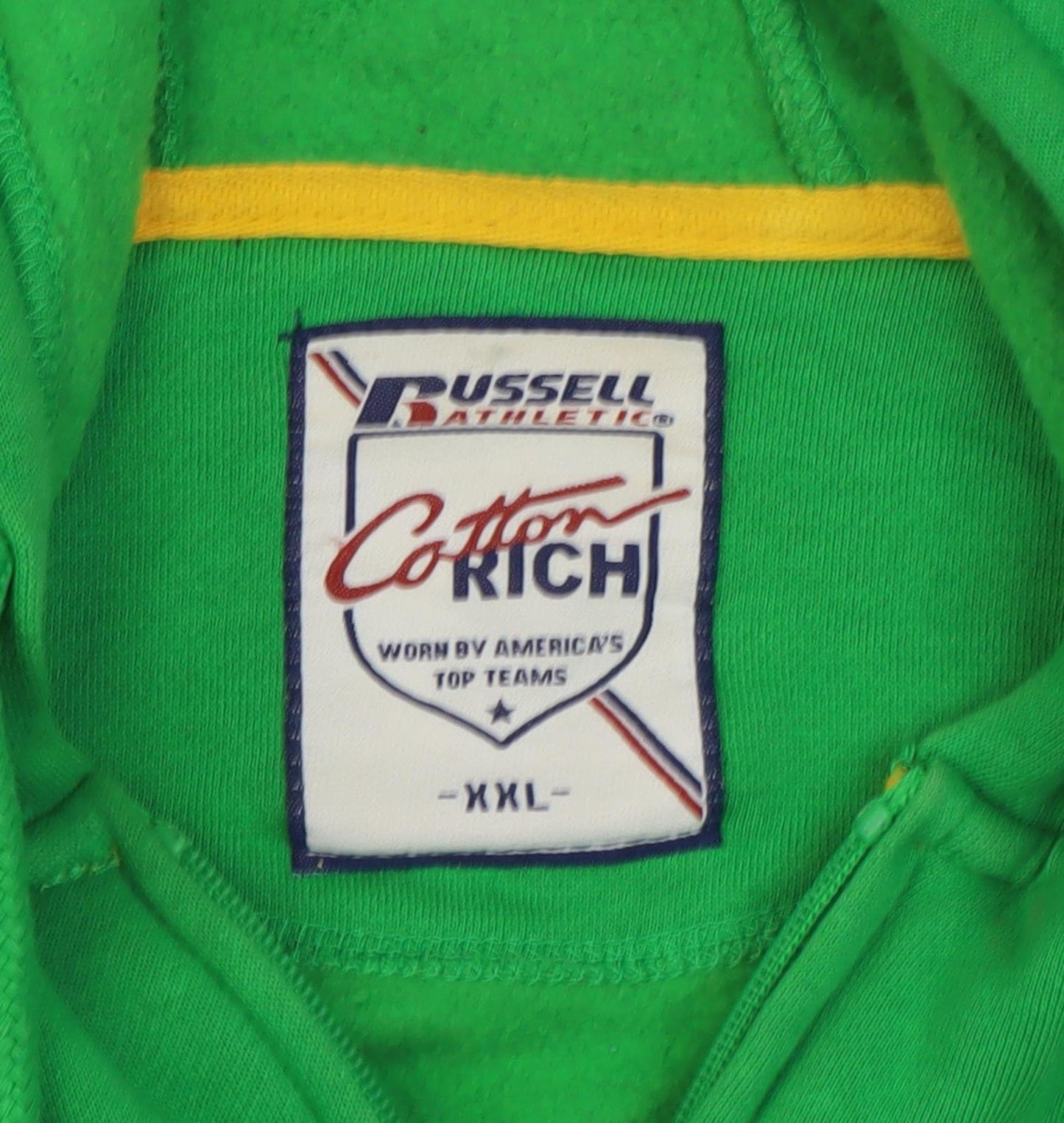 Russell Athletic Men's Green 2XL Full Zip Hoodie