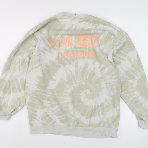 Divided Unisex Beige Tie-Dye Pullover Sweatshirt XS