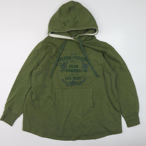 John Baner Men's XL Green Pullover Hoodie