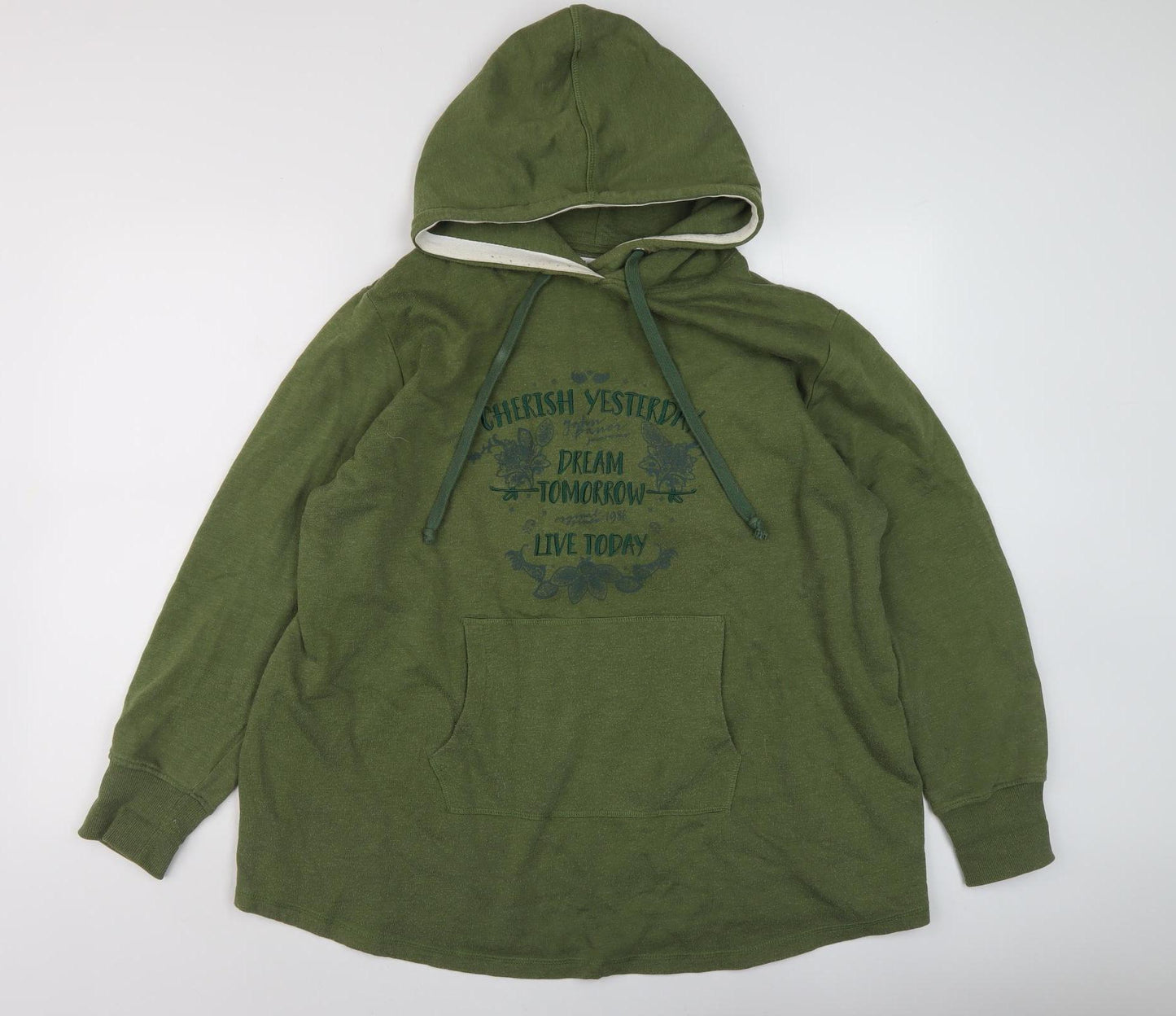 John Baner Men's XL Green Pullover Hoodie