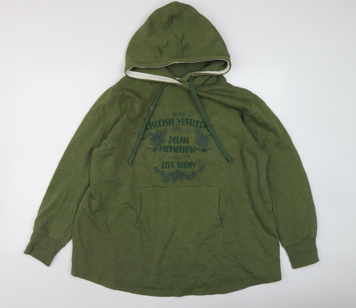 John Baner Men's XL Green Pullover Hoodie