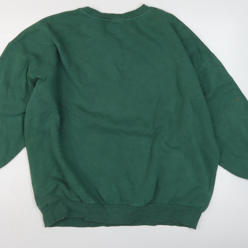 Oh Me Oh My Green Graphic Pullover Sweatshirt Size 10