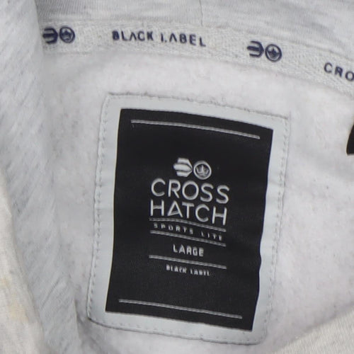 Crosshatch Men's Grey Pullover Hoodie, Large