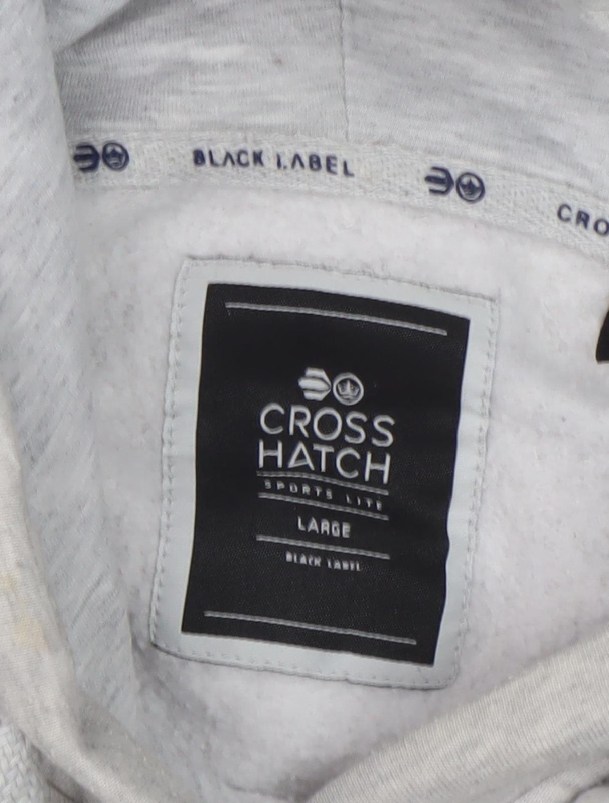 Crosshatch Men's Grey Pullover Hoodie, Large