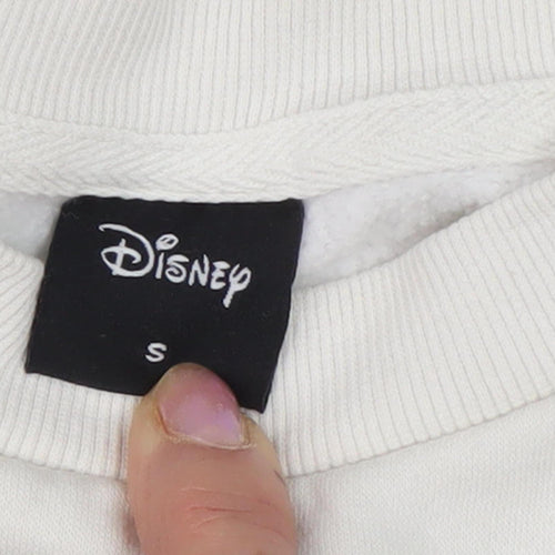Disney Women's Multicoloured Cartoon Pullover Sweatshirt S