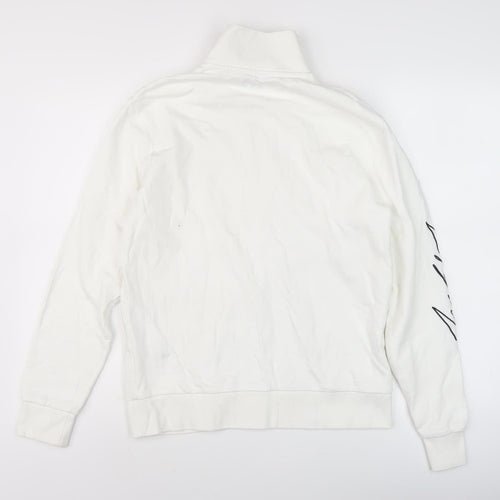 Jack & Jones Men's White Zip Sweatshirt M