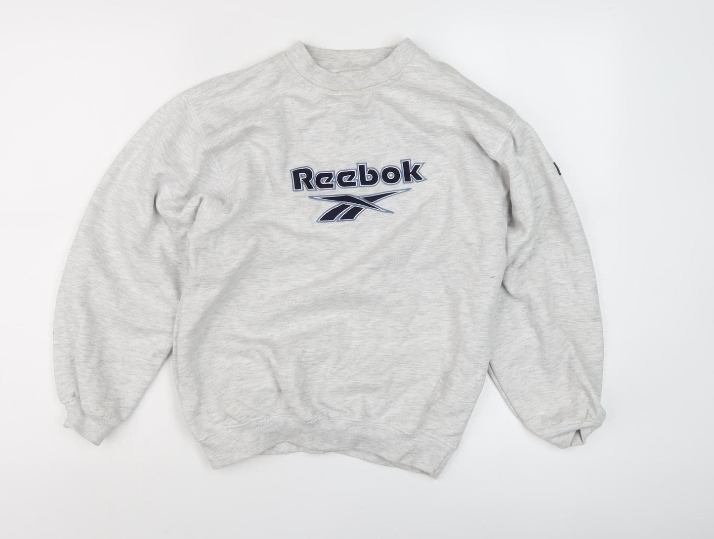 Reebok Men's Grey Pullover Sweatshirt - Logo Design