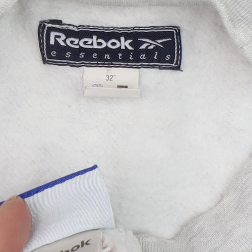 Reebok Men's Grey Pullover Sweatshirt - Logo Design