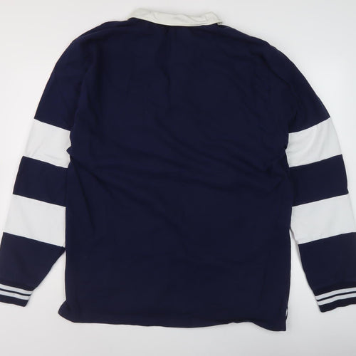 Russell Athletic Men's Blue XL Striped Polo