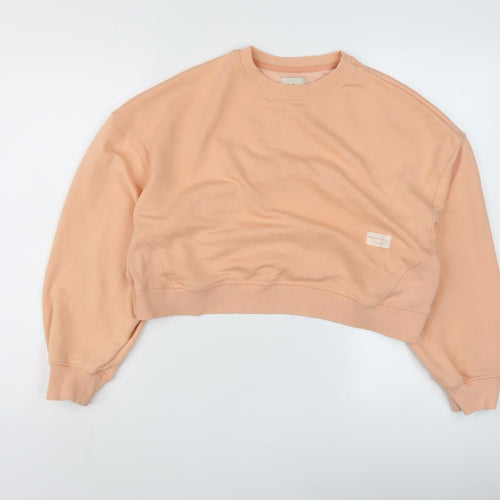 Pull&Bear Women's Orange S Pullover Sweatshirt