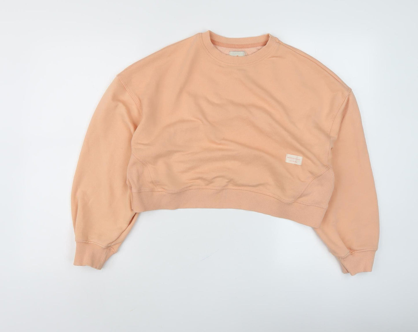 Pull&Bear Women's Orange S Pullover Sweatshirt