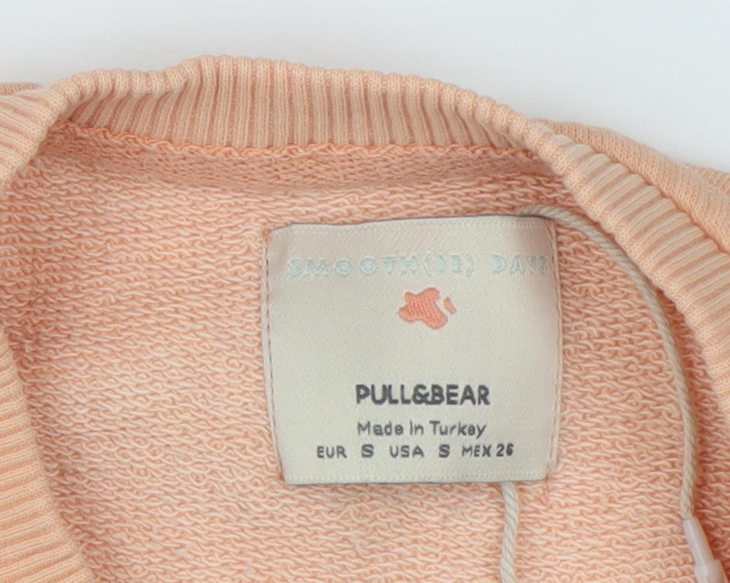 Pull&Bear Women's Orange S Pullover Sweatshirt