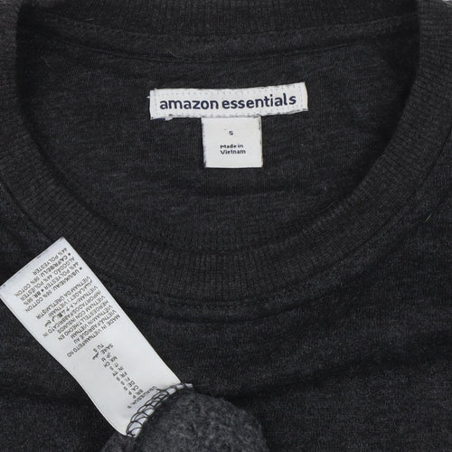 Amazon Essentials Men's Black Pullover Sweatshirt S