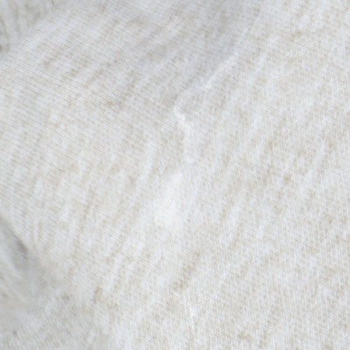 MNG Women's Beige Pullover Hoodie, Size 12, Relaxed Cotton Blend