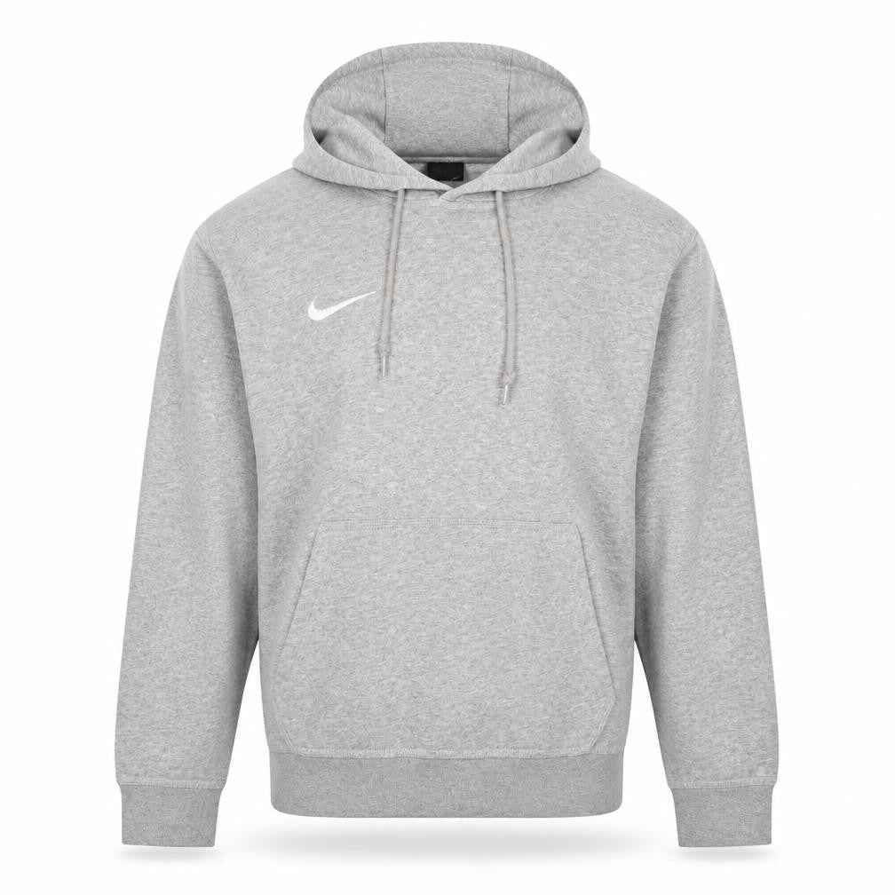 Front view of Nike Men's Grey Pullover Hoodie - M