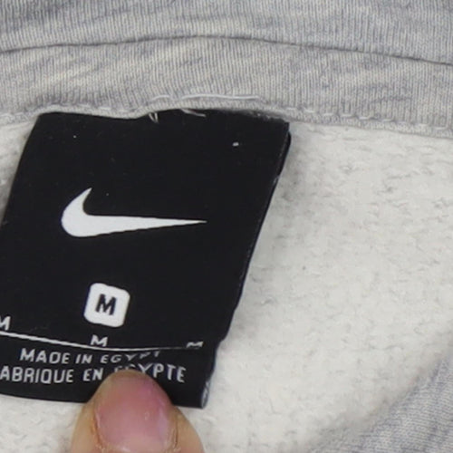 Nike Men's Grey Pullover Hoodie - M