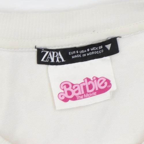 ZARA Women Barbie T-Shirt Multicoloured Size 8
