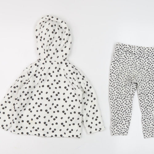Disney Unisex Lounge Set, White, 12-18 Months, Hooded Minnie Mouse