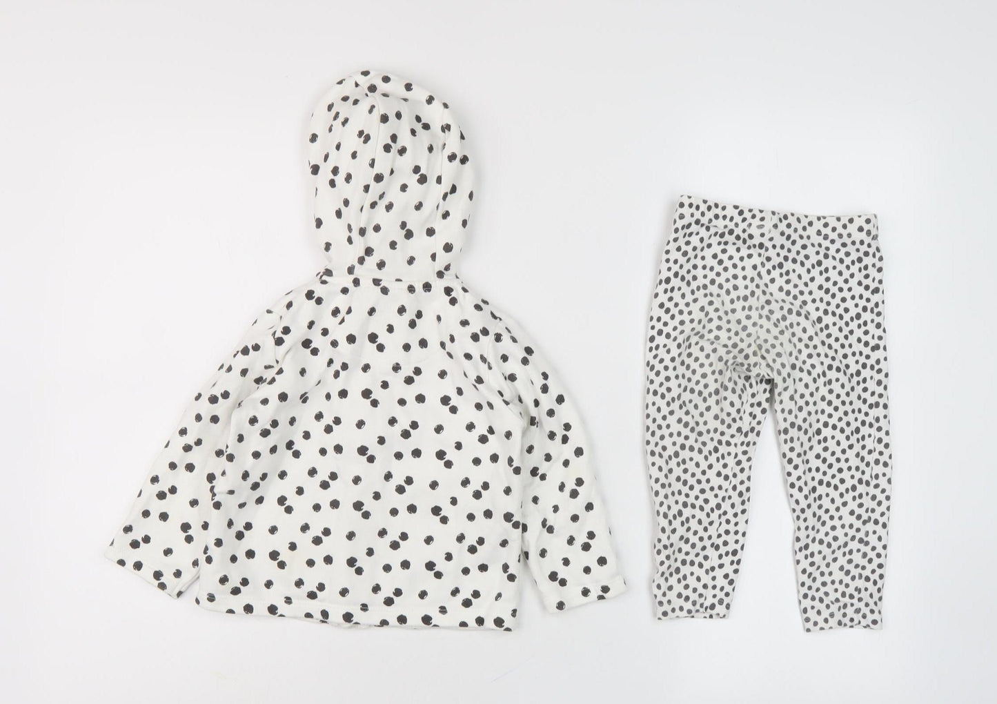 Disney Unisex Lounge Set, White, 12-18 Months, Hooded Minnie Mouse