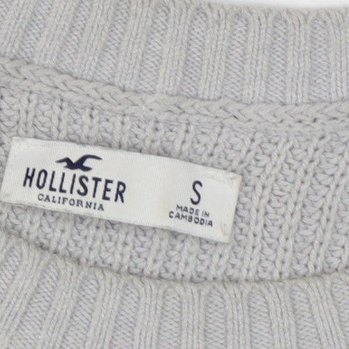 Hollister Women's Multicoloured Striped Pullover Jumper S
