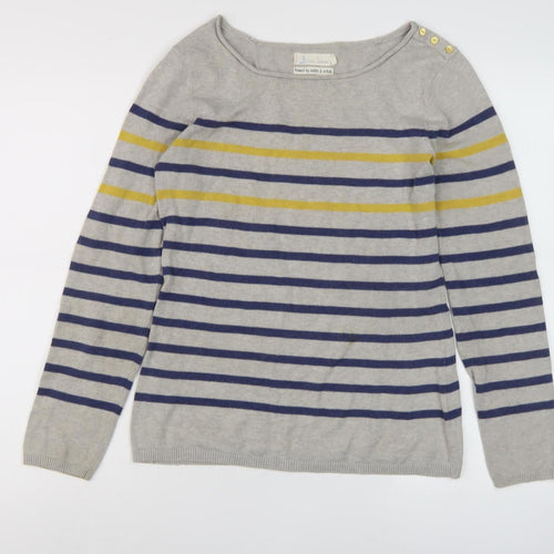 Seasalt Cornwall Women's Grey Pullover Jumper, Size 8